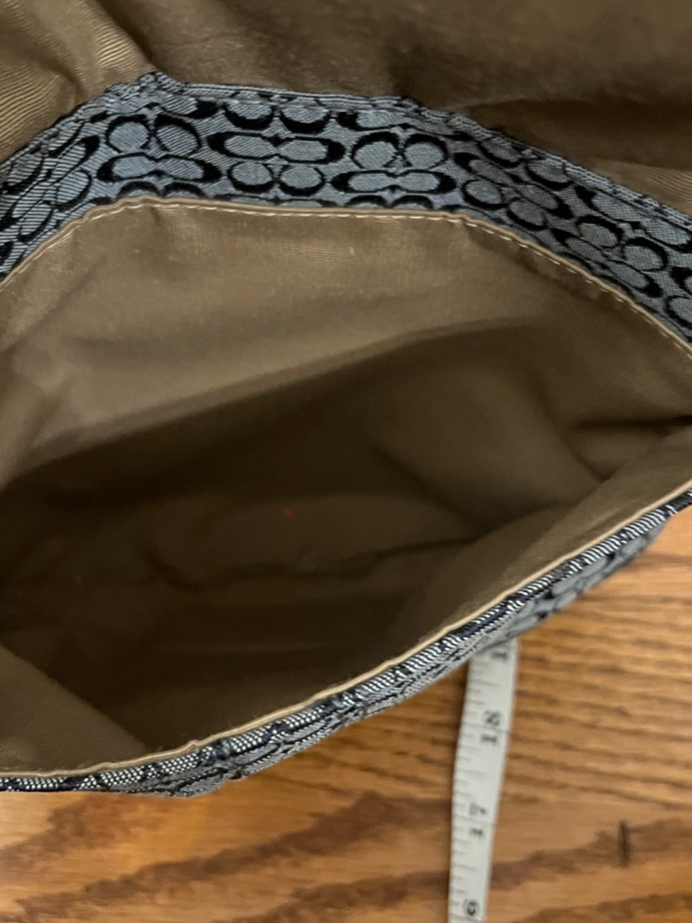 Y2K Coach Soho Mini Signature Bag 44718 Classic Coach Design Navy and Gray COA - Picture 10 of 16